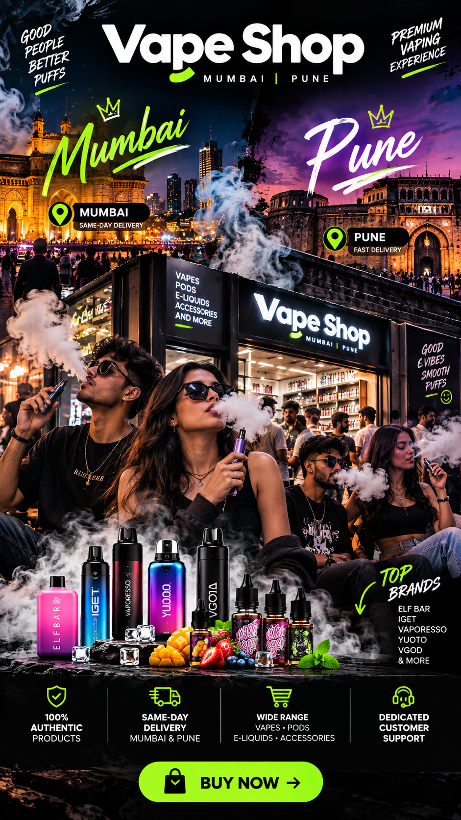 Vape Shop Mumbai & Pune promotional banner