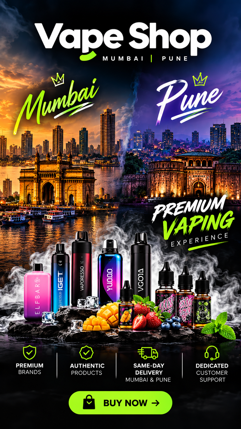 Vape Shop Mumbai & Pune promotional banner