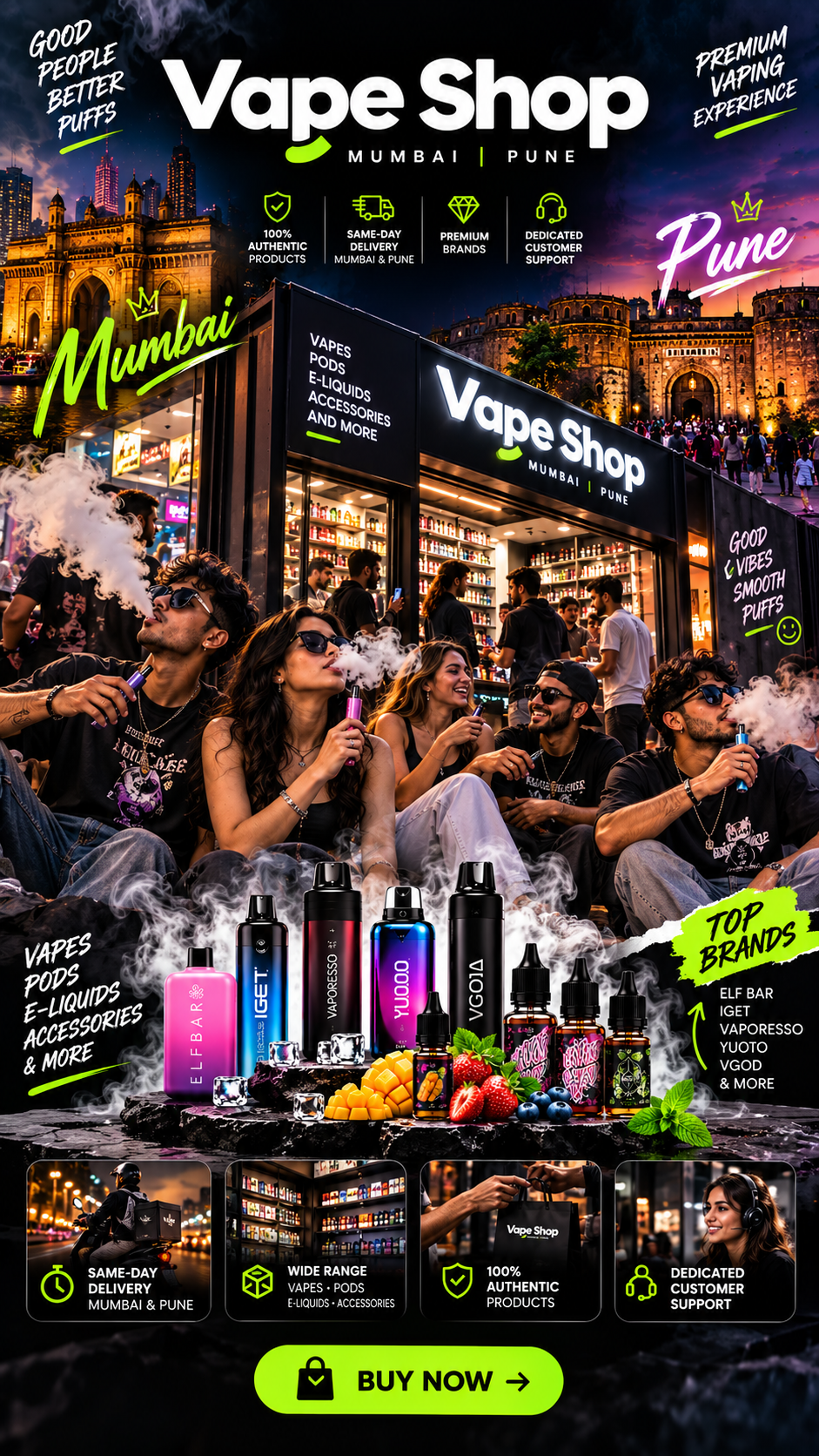 Vape Shop Mumbai & Pune promotional banner